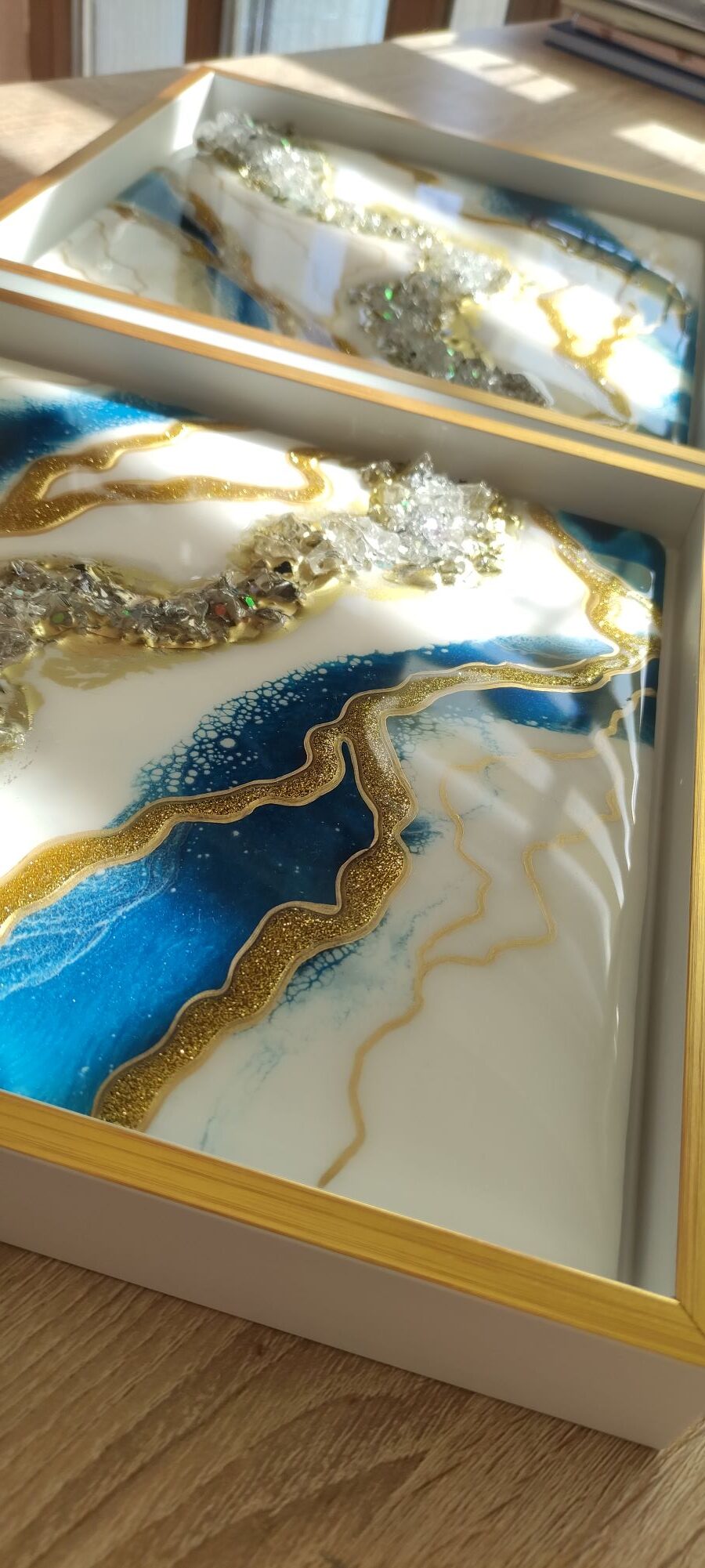 Geode Diptych "Blue Stream" - Image 6