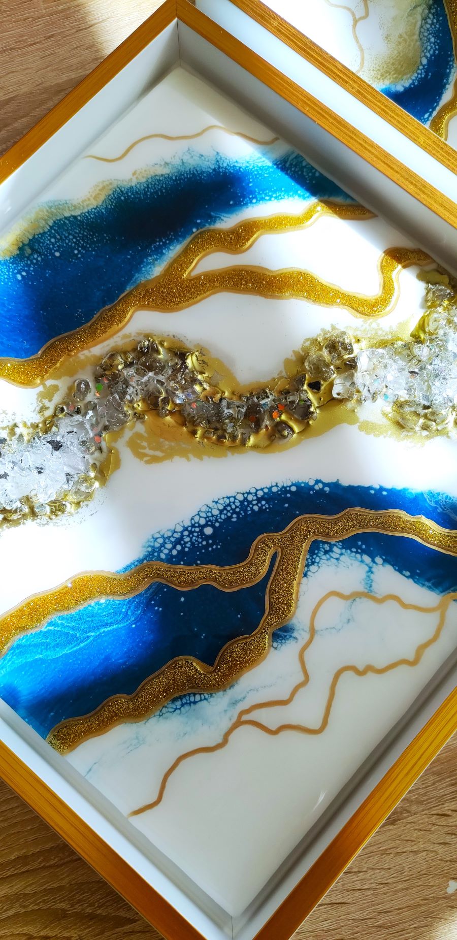 Geode Diptych "Blue Stream" - Image 5