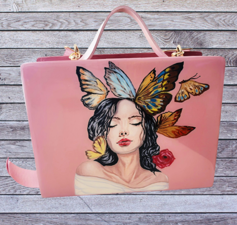 Shoulder Bag "Verena" (wood) - Image 5