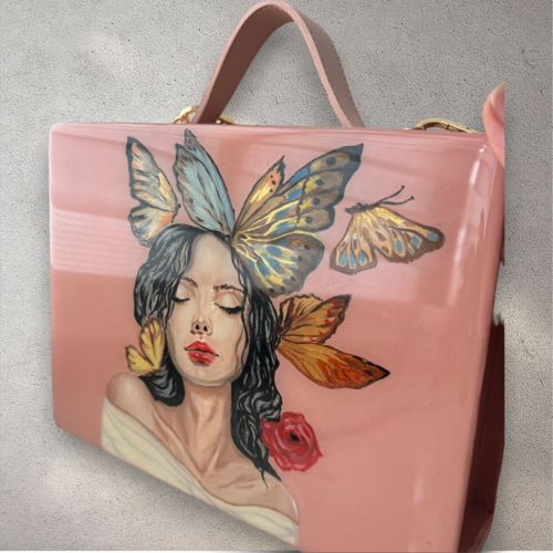 Shoulder Bag "Verena" (wood) - Image 4