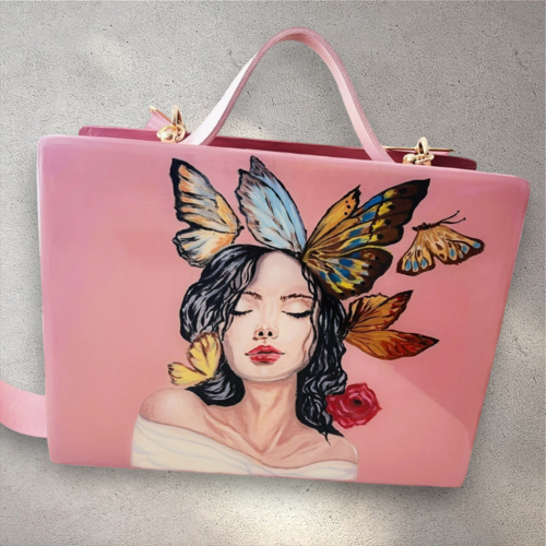 Shoulder Bag "Verena" (wood) - Image 7